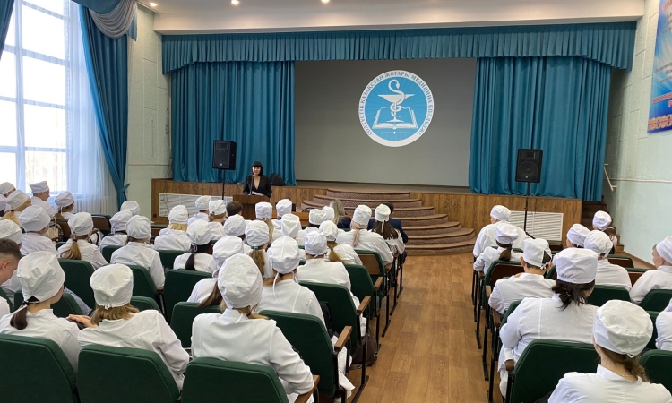 On October 3, 2023, students of the North Kazakhstan Higher Medical College listened to a lecture on fraud